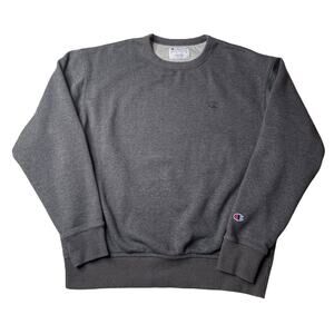 Vintage Champion C Logo Crewneck Sweatshirt Gray Mens Size Large